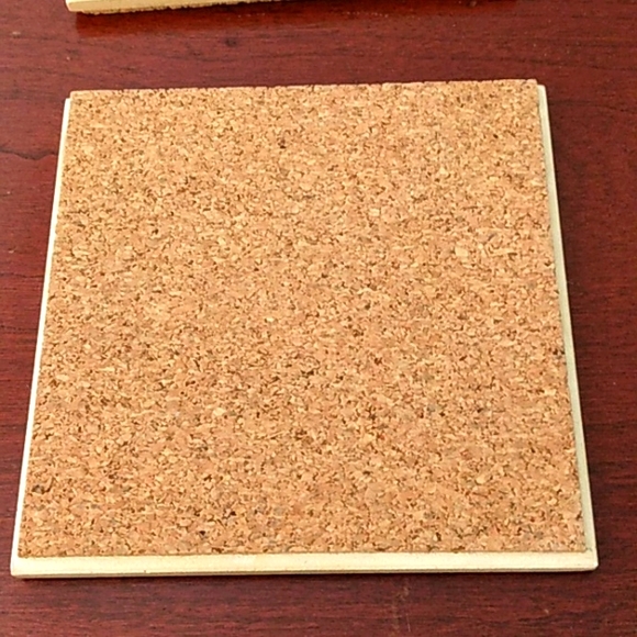 Set of 4 Delft Blue Ceramic Tile Coasters "Holland America Cruise Line" - Picture 3 of 6